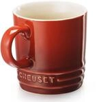 LE CREUSET Steinzeug Becher klein 100 ml, kirschrot