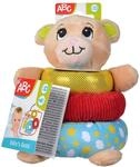 Simba ABC Teddy Pl&uuml;sch Stapelring, mit Stabgreifling und Rassel, Verschiedene