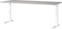 Germania Schreibtisch 7912-617, in Kaschmir/Wei&szlig;, me. h&ouml;heneinst., 180 x 91 x 80 cm
