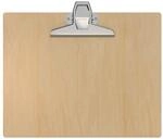 MAUL Klemmbrett A4 quer braun MAULtilia Holzplatte mit Stahlclip 200 Blatt |...