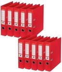 Esselte No.1 Ordner A4, 10er Set, Aktenordner 50 mm R&uuml;ckenbreite, Rot, 627575