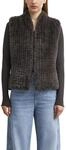 COMMA Damen Outdoor-Weste &ndash; Fake-Fur, Stehkragen, Relaxed Fit