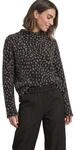 Damen Langarm Shirt mit Turtle Neck und Muster
