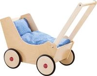 HABA Holz-Puppenwagen Natur: Klassisches Design f&uuml;r Puppeneltern -...