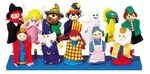goki Fingerpuppen-Set 2 &ndash; 12 liebevoll gestaltete Fingerpuppen aus Holz und Stoff,