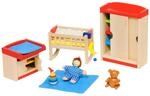 Goki 51905 - Puppenm&ouml;bel Kinderzimmer