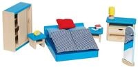 Goki 51906 - Schlafzimmer, 16-teilig, Puppenhausm&ouml;bel