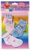 Heless 170 - Söckchen für Puppen, in den Pastellfarben weiß, rosa und blau, 3