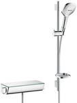 hansgrohe Raindance Select E 120 Thermostatset 0,65m, 3 Strahlarten, Wei&szlig;/Chrom
