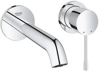 GROHE Essence, Waschtischarmatur f&uuml;r die Wandmontage, wassersparend (2-Loch