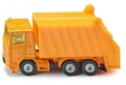 siku 0811, M&uuml;llwagen, Metall/Kunststoff, Orange, Spielzeugauto f&uuml;r Kinder,
