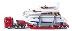 siku 1849, Schwertransport mit Yacht, 1:87, Metall/Kunststoff, Multicolor,...