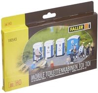 FALLER 180543 - Mobile Toilettenkabinen TOI TOI