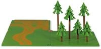Siku 5699, Feldwege und Wald, Kunststoff, Gr&uuml;n, Ideal f&uuml;r den Farmbereich