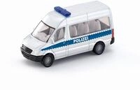 Siku 0804, Polizeibus, Metall/Kunststoff, Silber, Anh&auml;ngerkupplung,...