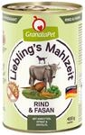 GranataPet Liebling's Mahlzeit Rind & Fasan, 6 x 400g, mit Karotten, Spinat