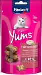 Vitakraft Cat Yums, Katzen Leckerli, weicher Katzensnack gef&uuml;llt mit Leberwurst, im