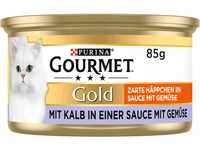 Gourmet PURINA GOURMET Gold Zarte Häppchen in Sauce mit Gemüse Katzenfutter...
