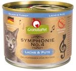 GranataPet Symphonie No. 4 Lachs & Pute, Katzenfutter ohne Getreide &...