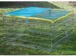 Kerbl Pet Freigehege mit Ausbruchsperre, 115 x 115 x 65 cm, mit
