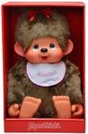 Sekiguchi 255630 - Original Monchhichi M&auml;dchen, Pl&uuml;schtier mit wei&szlig;-pinkem