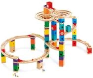 Hape Quadrilla The Cyclone - 198-teilige Murmelbahn-Set aus Holz, kreatives