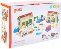 Goki Mein Bauernhof &ndash; 71-teiliges Holzspielzeug f&uuml;r Kinder ab 3 Jahren &ndash;