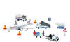 DICKIE 186390 Toys Flughafen Spielzeugset, Airport Set bestehend aus 3 Autos, 1