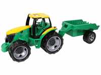 Lena 02122 Giga Trucks Traktor und Anhänger grün, Starke Riesen Spielfahrzeug...