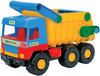 Wader 32051 - Middle Truck Kipper mit arretierbarer Mulde, gelb, Spielzeugauto...