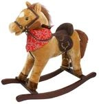 Bayer Chic 2000 405 05 - Schaukelpferd Cowboy, Braun | Pl&uuml;sch-Schaukeltier mit...
