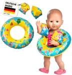 Heless 880 - Schwimm- und Badezubeh&ouml;r-Set f&uuml;r Puppen, 2 teilig mit aufblasbarem