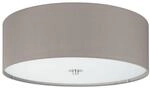 EGLO Deckenlampe Pasteri, 3 flammige Textil Deckenleuchte | Schlafzimmerlampe...