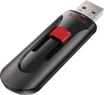 SanDisk SDCZ60-128G USB-Sticks, 128GB, Schwarz, Rot