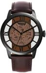 Fossil Townsman Herrenuhr, Automatik-Dreizeigerwerk mit Edelstahl- oder...