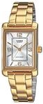 Casio Damen Analog Quarz mit Edelstahl Armbanduhr LTP 1234PG 7A