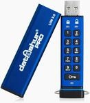 iStorage datAshur PRO 8 GB - Verschl&uuml;sselter USB-Speicherstick - Zertifiziert...