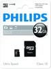 Philips Ultra Speed Micro SDHC Card 32 GB + SD Adapter UHS-I U1,...