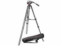 Manfrotto MVK502AM-1, Professional Fluid Video System Aluminium Tripod with...