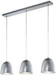 Trio Leuchten LED Pendelleuchte Ontario 305200389, Metall Nickel matt, Glas