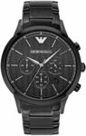 Emporio Armani Herren-Chronograph, Edelstahluhr, 43 mm Geh&auml;usegr&ouml;&szlig;e