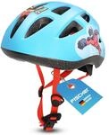 FISCHER Kinderhelm, Fahrradhelm, Jugendhelm Comic, S/M, 55-59cm, blau, hochfeste
