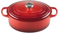 Le Creuset Signature Gusseisen-Br&auml;ter mit Deckel, &Oslash; 29 cm, Oval, F&uuml;r alle
