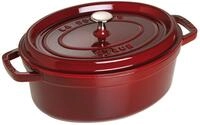 STAUB Cocotte, Gusseisen Br&auml;ter, Alle Herdarten inkl Induktion, Oval 29 cm, 4,25 L,