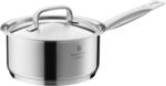 WMF Gourmet Plus Stielkasserolle 16cm, kleiner Topf mit Metalldeckel mit