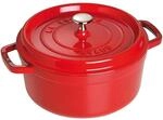 STAUB Cocotte, Gusseisen Br&auml;ter, Alle Herdarten inkl Induktion, Rund, 26 cm,...