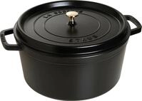 STAUB Cocotte, Gusseisen Br&auml;ter mit Deckel, 34 cm, 12,6 L, Rund, Alle...