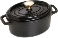 STAUB Cocotte, Gusseisen Br&auml;ter mit Deckel, 17 cm, 1 L, Oval, Alle Herdarten...
