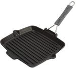 STAUB,Grill Pans,Grillpfanne,24cm,0.90l,Schwarz,Gusseisen,quadratisch