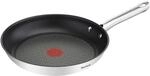 Tefal Duetto Pfanne 24 cm, Edelstahlpfanne Induktion, sichere...